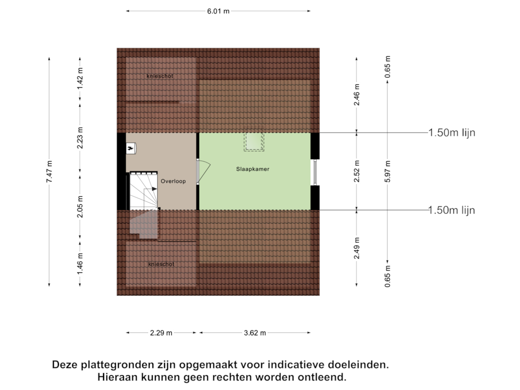 Bekijk plattegrond van Tweede Verdieping van Moerschansstraat 168