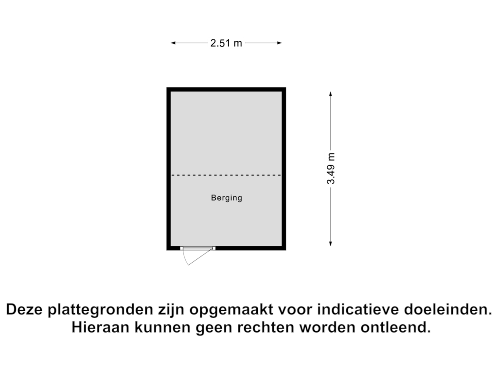 Bekijk plattegrond van Berging van Moerschansstraat 168