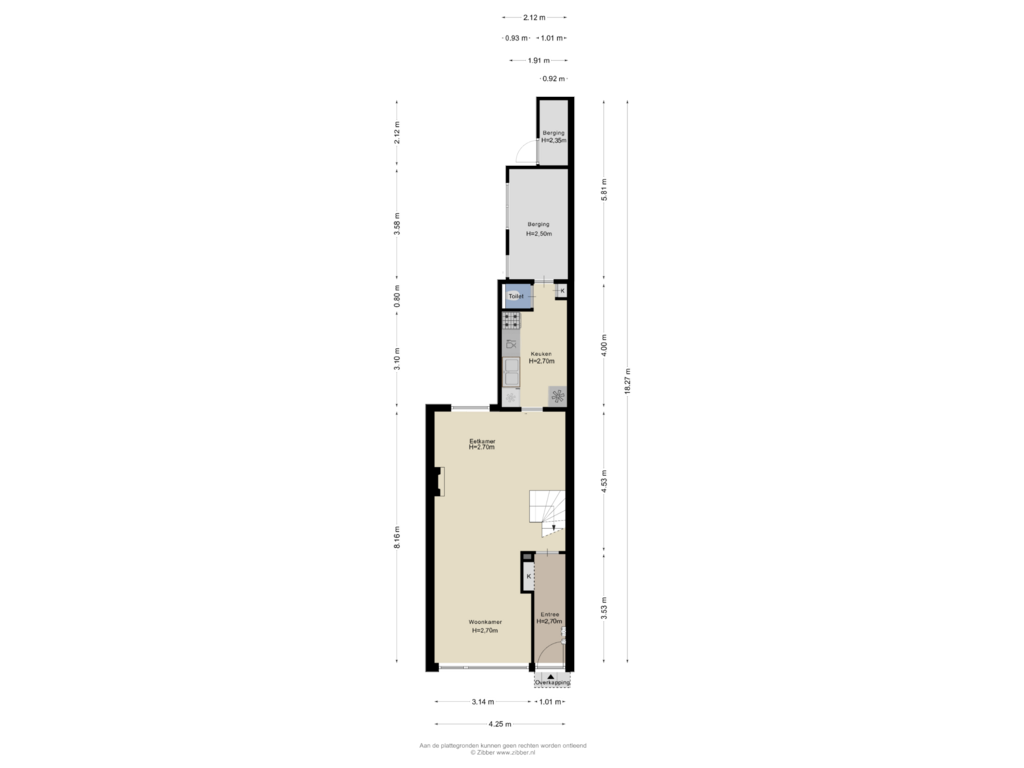 View floorplan of Begane Grond of Javastraat 36