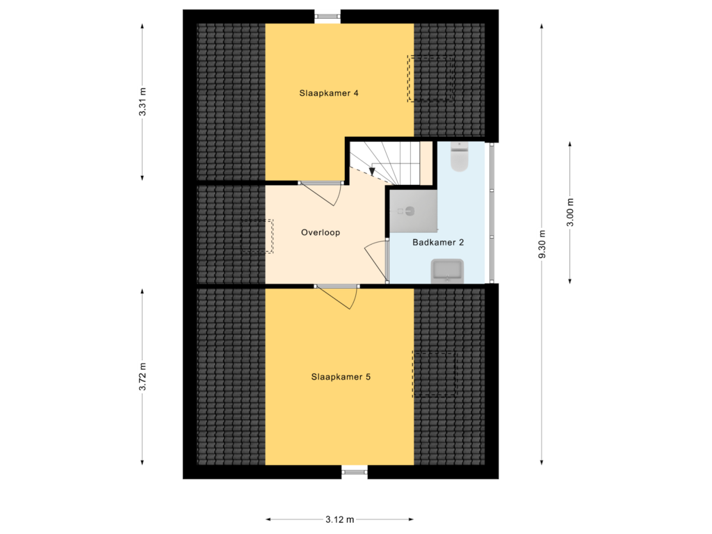 Bekijk plattegrond van 2e Verdieping van Operalaan 147