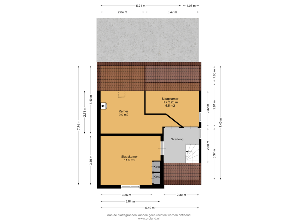 View floorplan of 1e Verdieping of Oudeweg 28