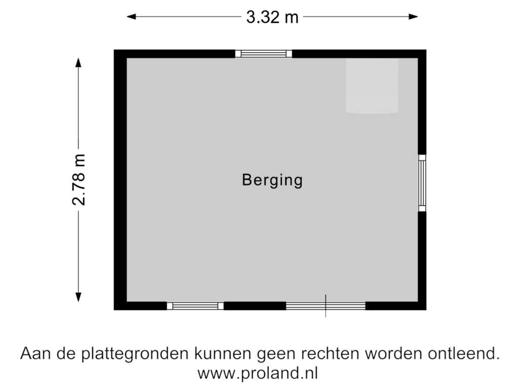 View floorplan of Berging of Oudeweg 28