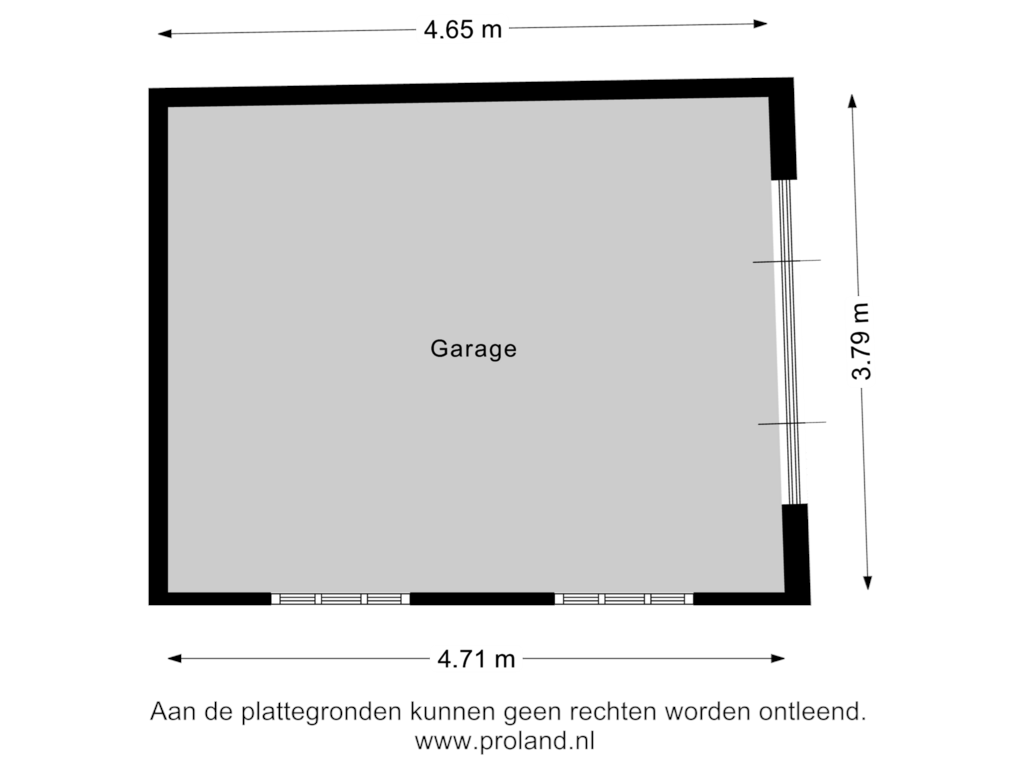 View floorplan of Garage of Oudeweg 28