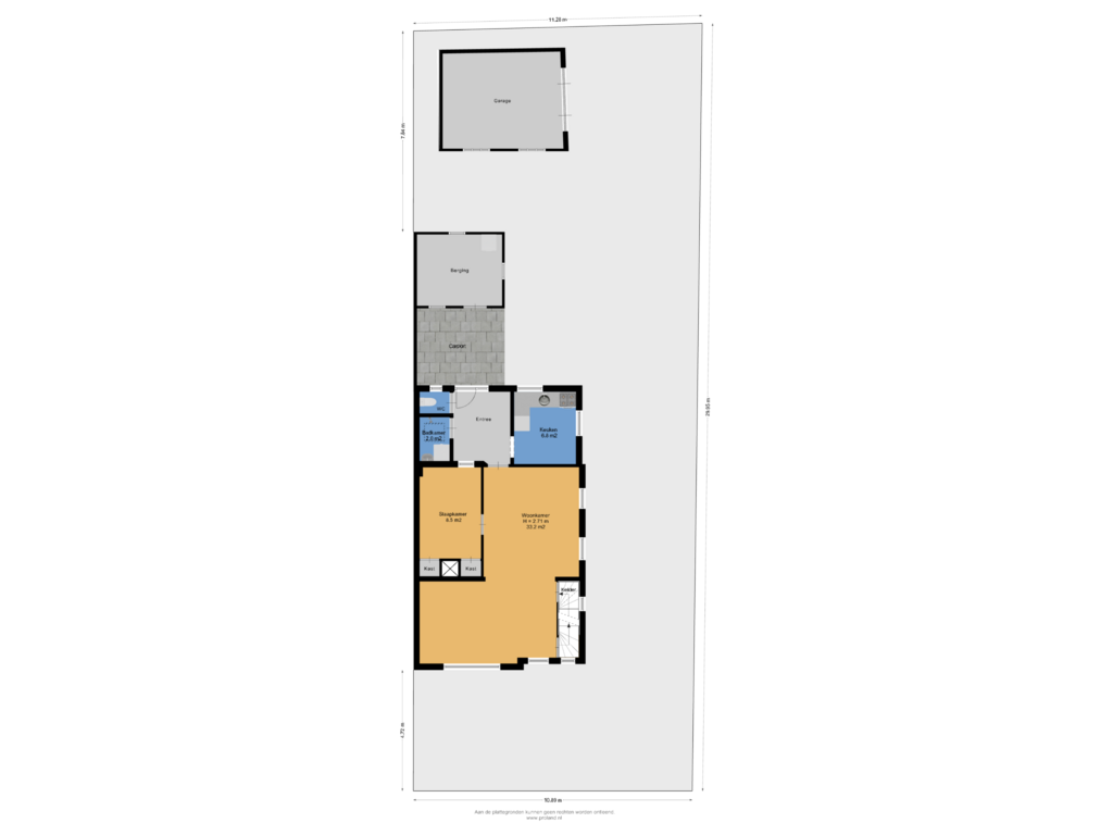 View floorplan of Begane Grond  Met Tuin of Oudeweg 28