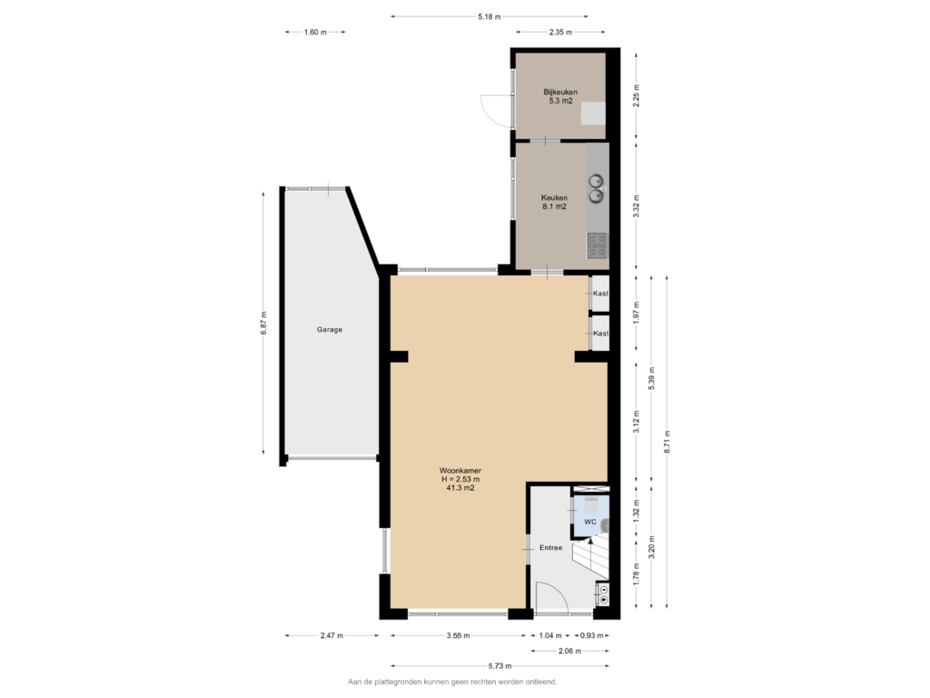 Bekijk plattegrond van Begane Grond van Ljurkstrjitte 26