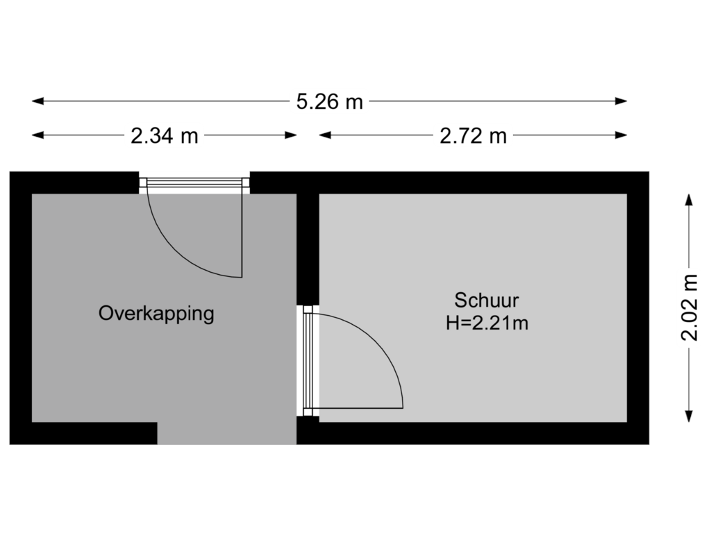 Bekijk plattegrond van Schuur van Voormeulenweg 68