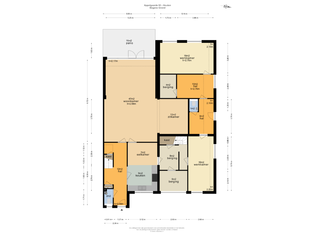 Bekijk plattegrond van BEGANE GROND van Appelgaarde 93