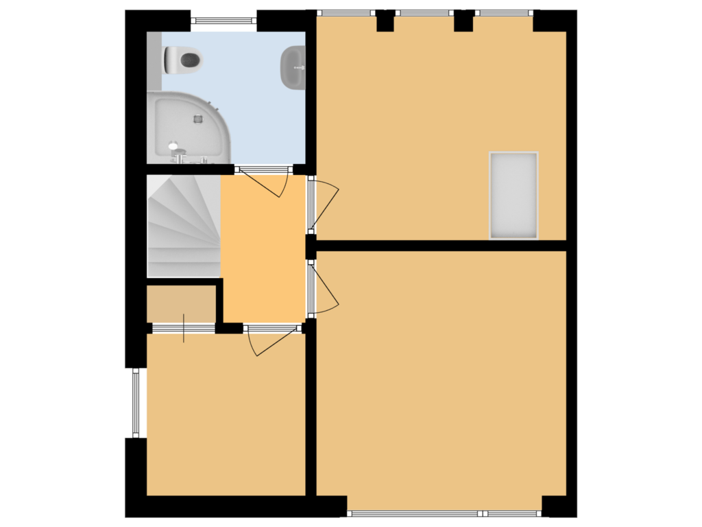 Bekijk plattegrond van Eerste verdieping van Orchideestraat 32