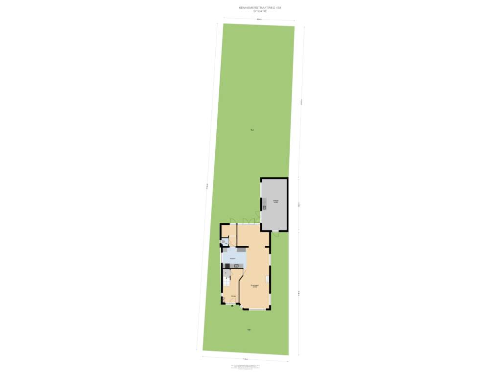 Bekijk plattegrond van Situatie van Kennemerstraatweg 438