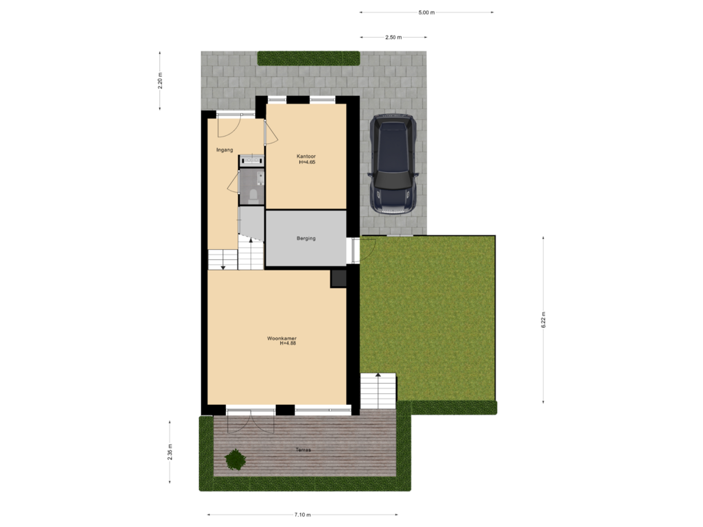 View floorplan of Tuin of Jonas Salkhof 8