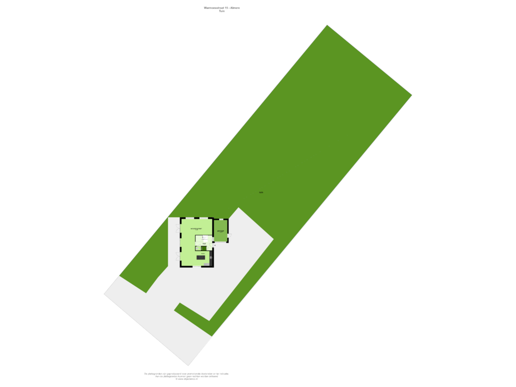 Bekijk plattegrond van TUIN van Warmoesstraat 15