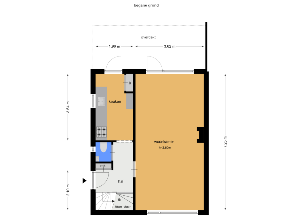 View floorplan of bg of Berkenlaantje 8-A