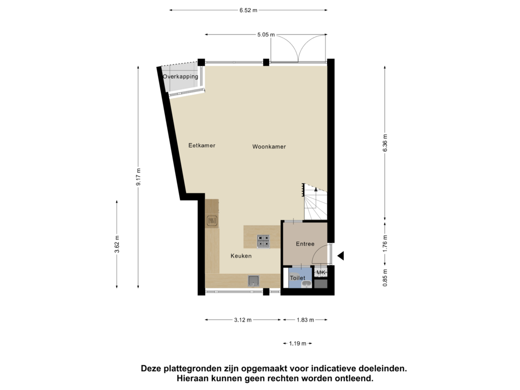 Bekijk plattegrond van Begane Grond van Dijkstraat 5