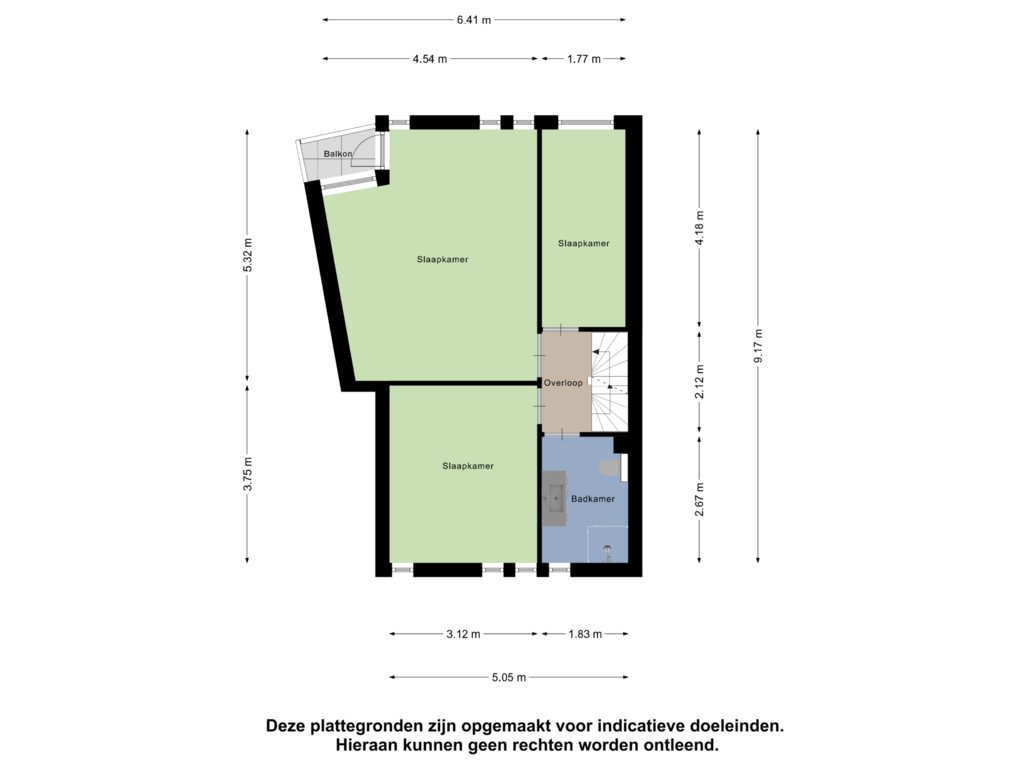 Bekijk plattegrond van Eerste Verdieping van Dijkstraat 5