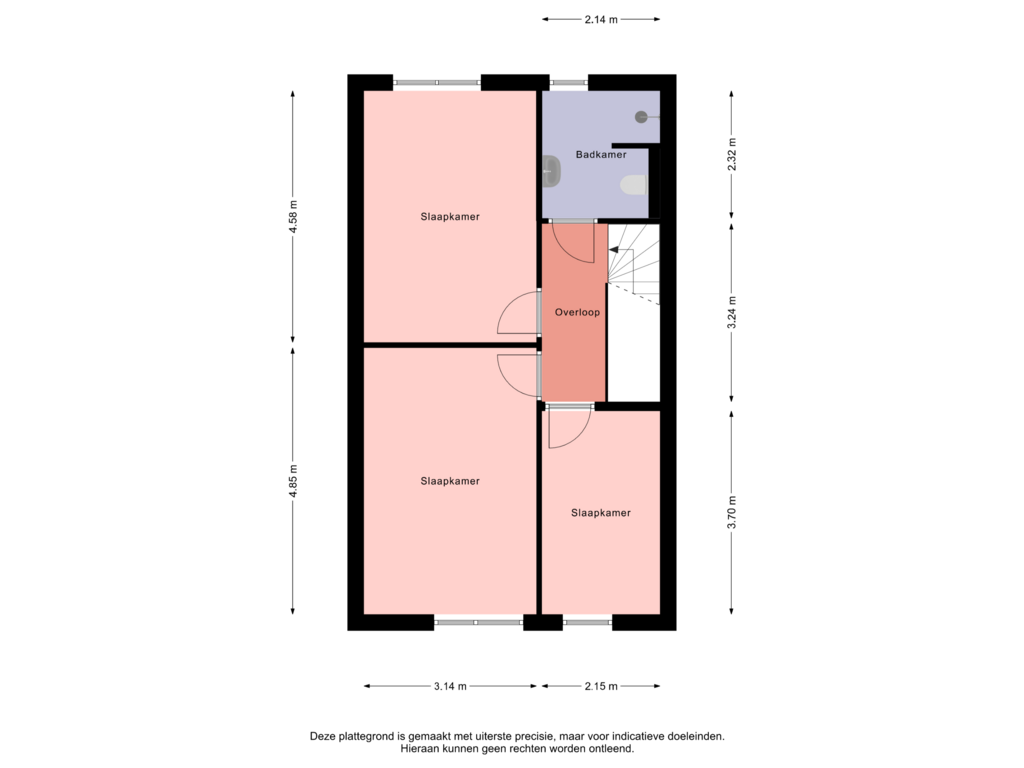 Bekijk plattegrond van 2e Verdieping van De Bolder 19