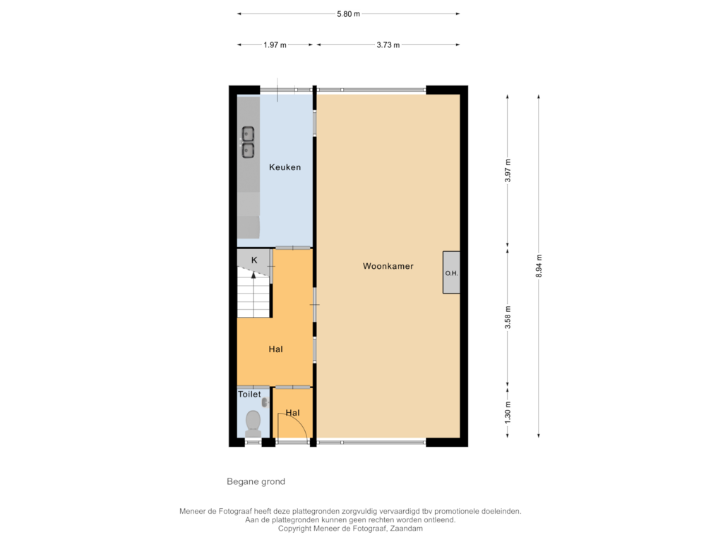 Bekijk plattegrond van Begane grond van Juweelstraat 53