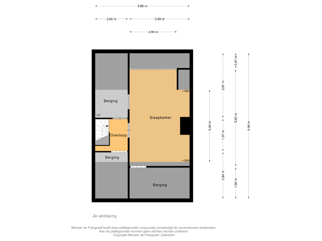 Bekijk plattegrond van 2e verdieping van Juweelstraat 53