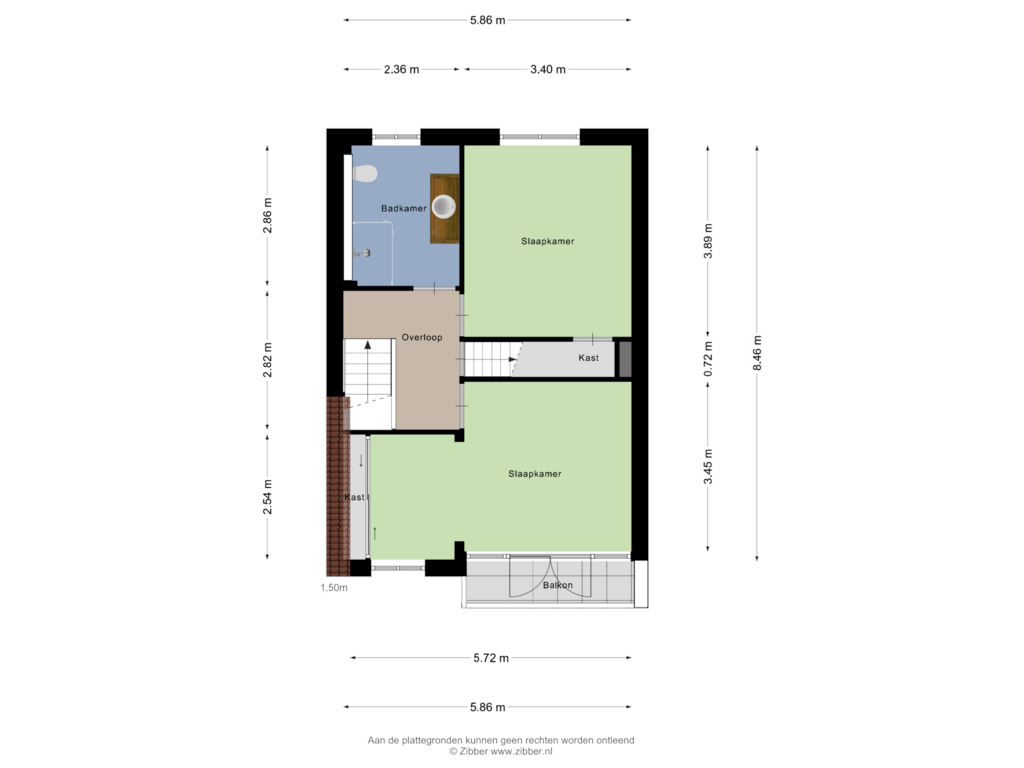 Bekijk plattegrond van Eerste Verdieping van Azelmastraat 13