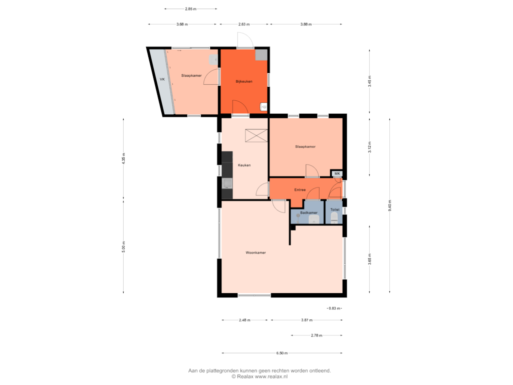 Bekijk plattegrond van Begane grond van Helena H. Wilkensstraat 32