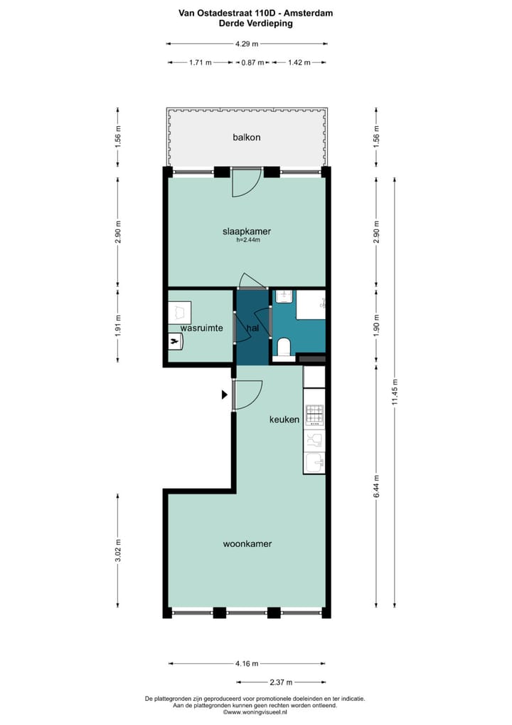 Foto 20 van Van Ostadestraat 110-D