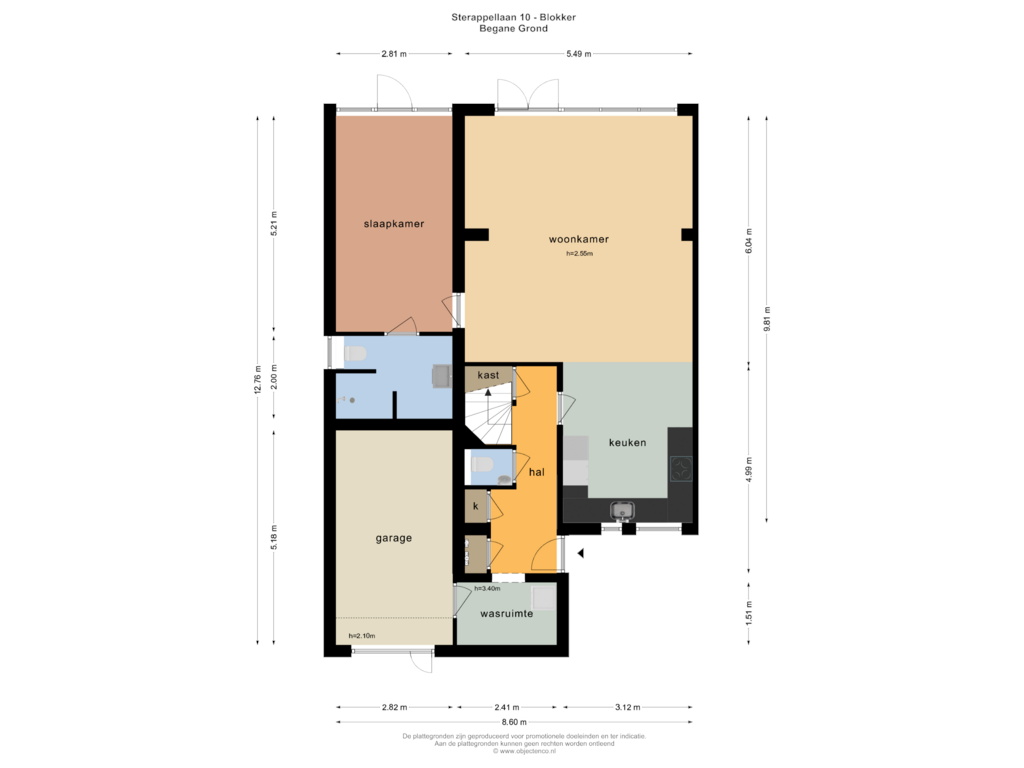 Bekijk plattegrond van Begane Grond van Sterappellaan 10