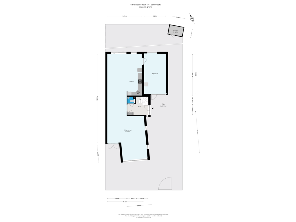 Bekijk plattegrond van Begane grond van Sara Roosstraat 17