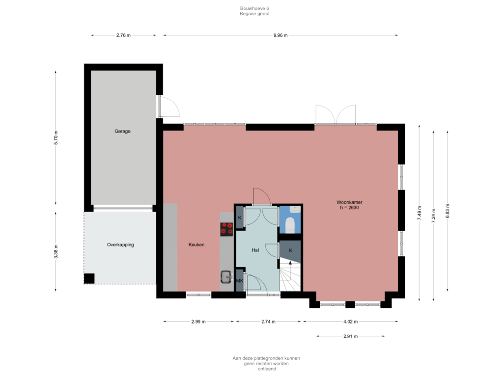 Bekijk plattegrond van Begane grond van Bouwhoeve 6