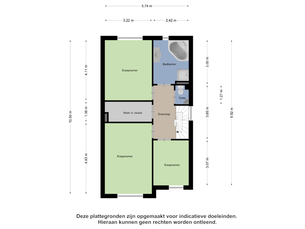 Bekijk plattegrond van Eerste Verdieping van Laakse Laan 18