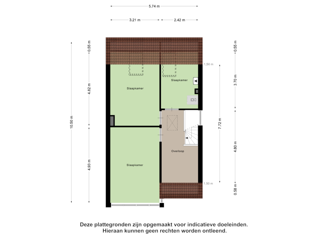 Bekijk plattegrond van Tweede Verdieping van Laakse Laan 18