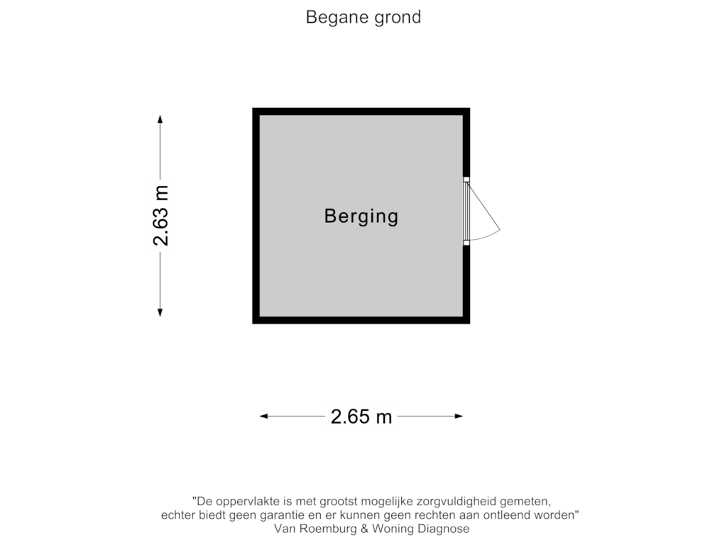 Bekijk plattegrond van Berging van Achterstraat 67