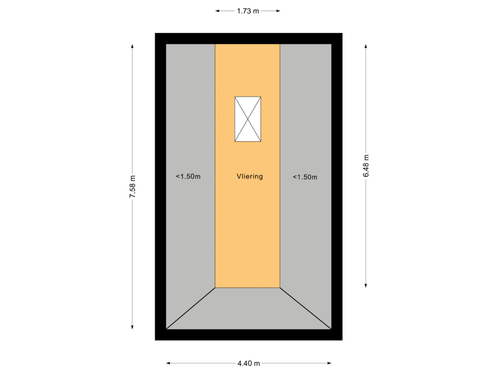 View floorplan of Vliering 1 of Brink 43