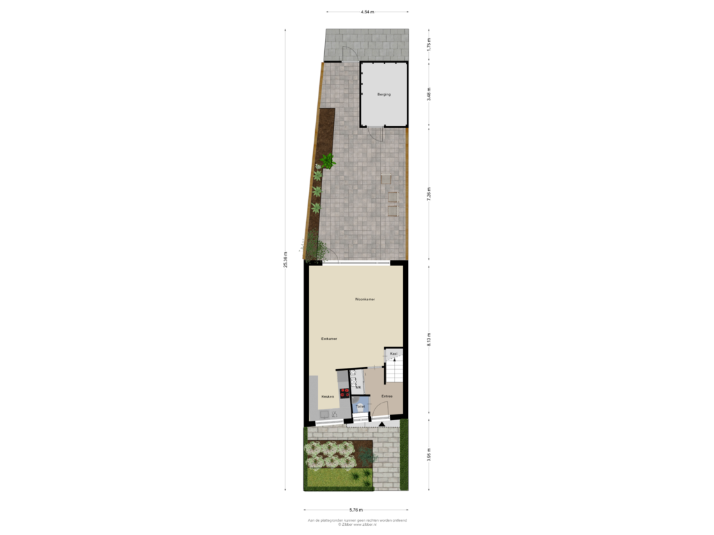 Bekijk plattegrond van Begane Grond  Tuin van Ruwenbos 25