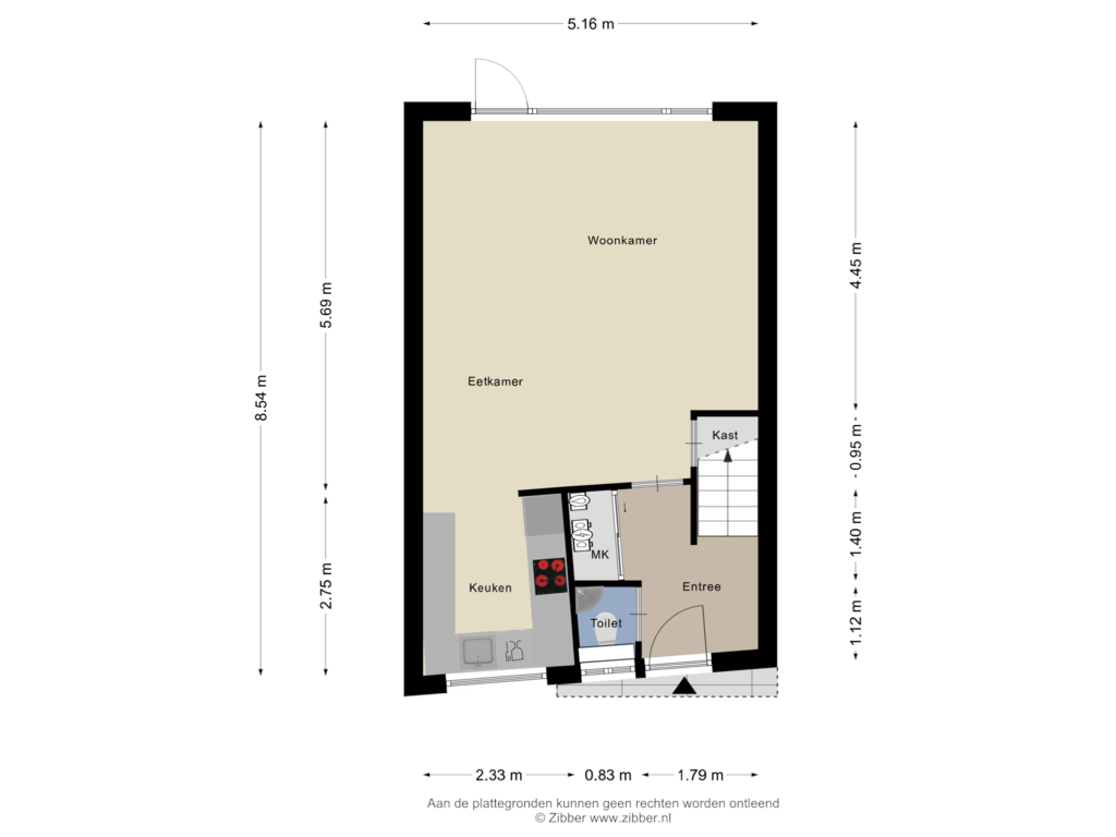 Bekijk plattegrond van Begane Grond van Ruwenbos 25