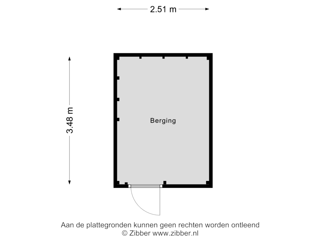 Bekijk plattegrond van Berging van Ruwenbos 25