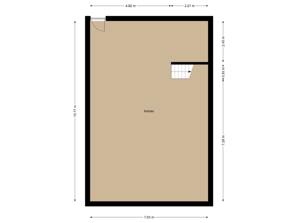 Bekijk plattegrond van Kelder van Zwolseweg 157-A