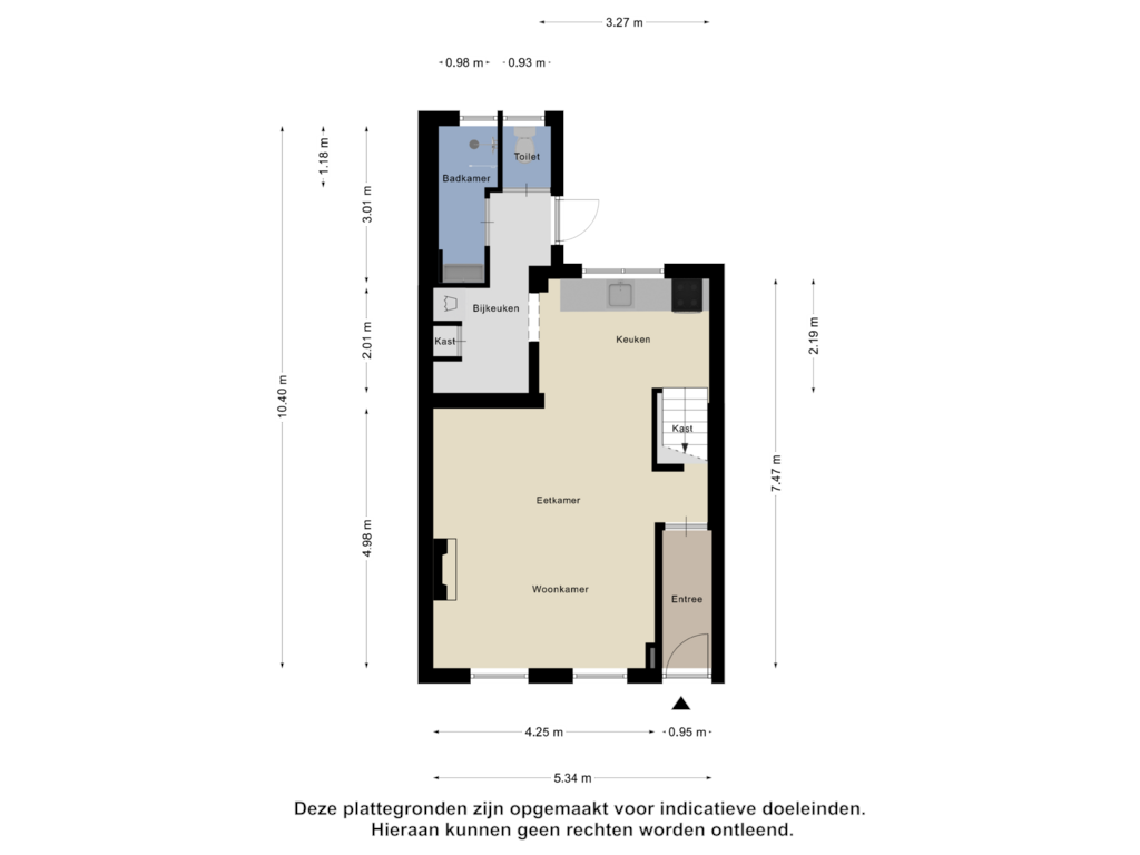 Bekijk plattegrond van Begane Grond van Eendrachtstraat 36