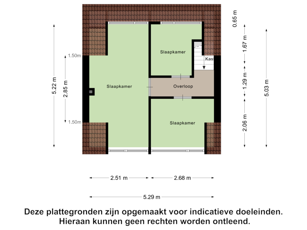 Bekijk plattegrond van Eerste Verdieping van Eendrachtstraat 36