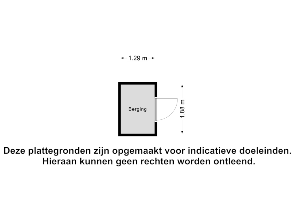 Bekijk plattegrond van Berging van Eendrachtstraat 36