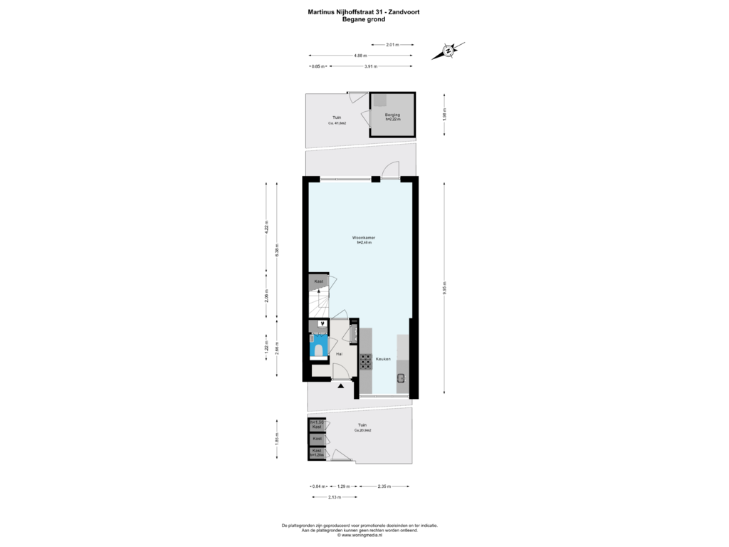 Bekijk plattegrond van Begane grond van Martinus Nijhoffstraat 31