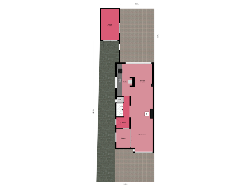 Bekijk plattegrond van Perceel van Gijsbrecht van Amstelstraat 438