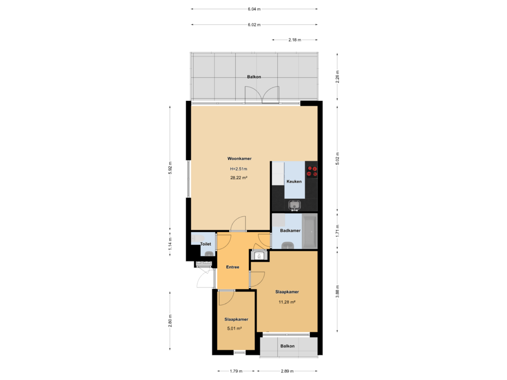 Bekijk plattegrond van First floor van Jacob van Heemskerckstraat 3