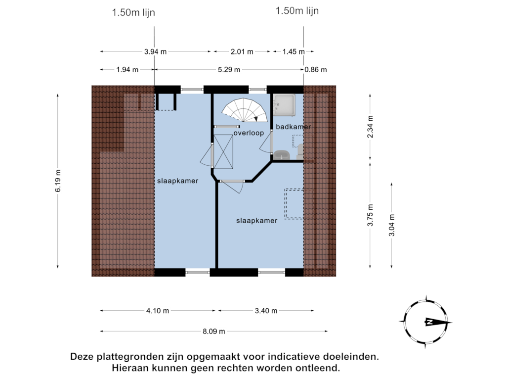 Bekijk plattegrond van 1e verdieping van Bredholm 21