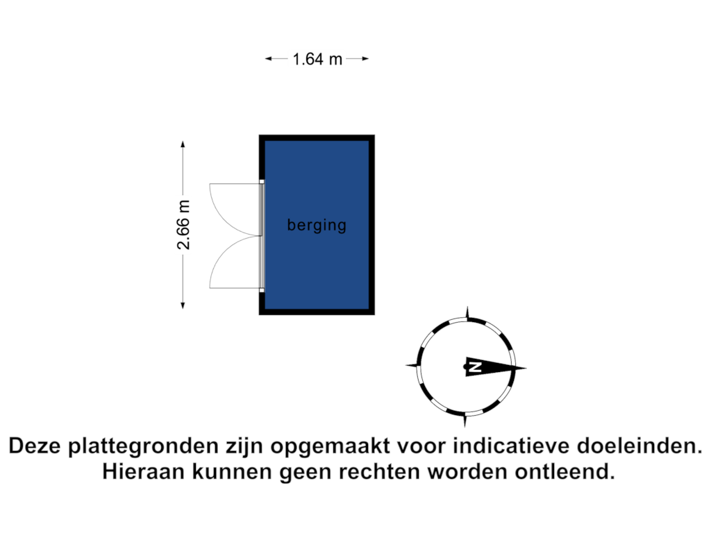 Bekijk plattegrond van Berging van Bredholm 21