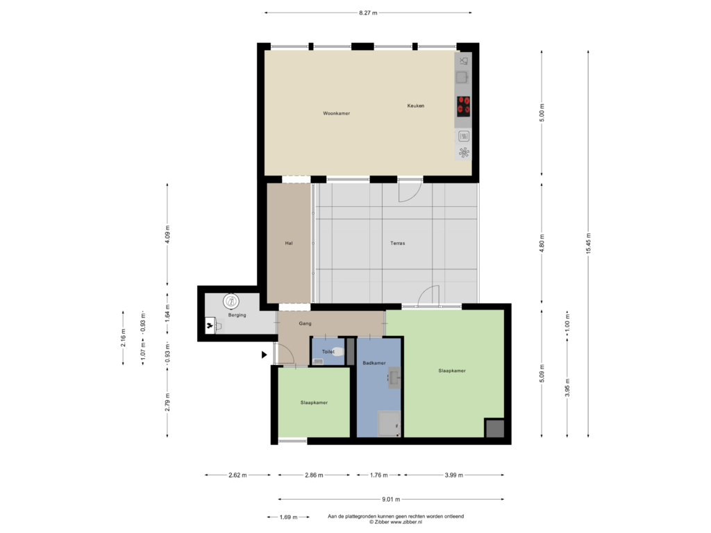 Bekijk plattegrond van Appartement van Raadhuisplein 41-C