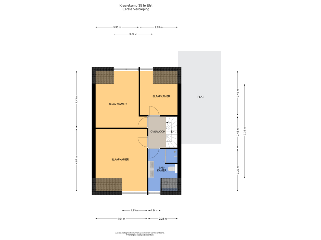 Bekijk plattegrond van Eerste Verdieping van Kraaiekamp 35