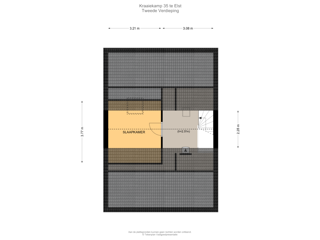 Bekijk plattegrond van Tweede Verdieping van Kraaiekamp 35