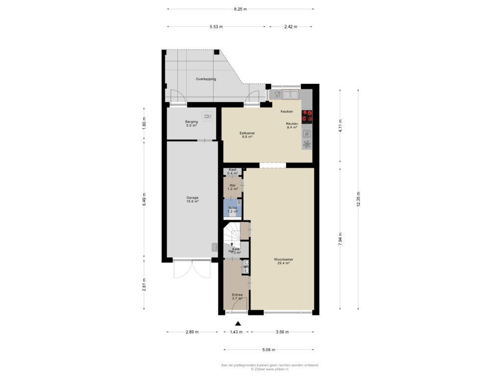 Bekijk plattegrond van Begane Grond van Horstveld 33