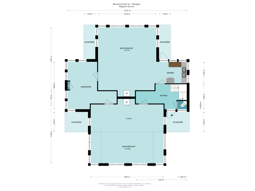 Bekijk plattegrond van BEGANE GROND van Mussenstraat 32