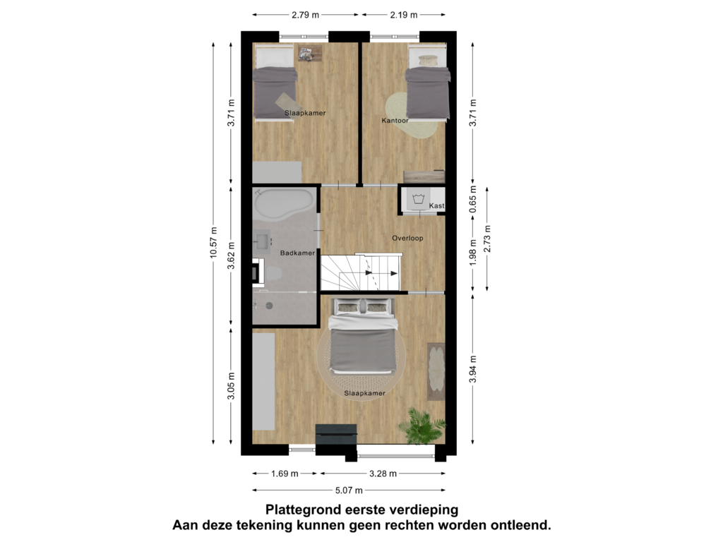 Bekijk plattegrond van Eerste Verdieping van Priemkruid 57