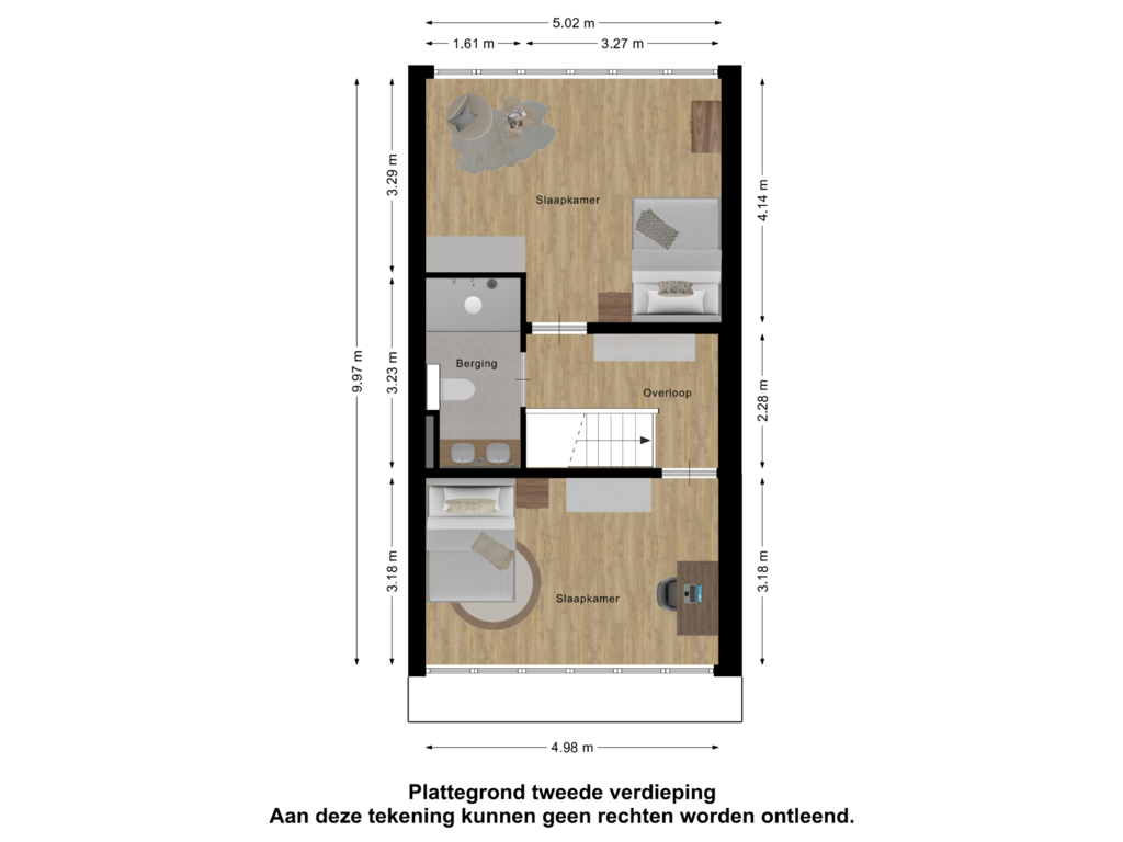 Bekijk plattegrond van Tweede Verdieping van Priemkruid 57